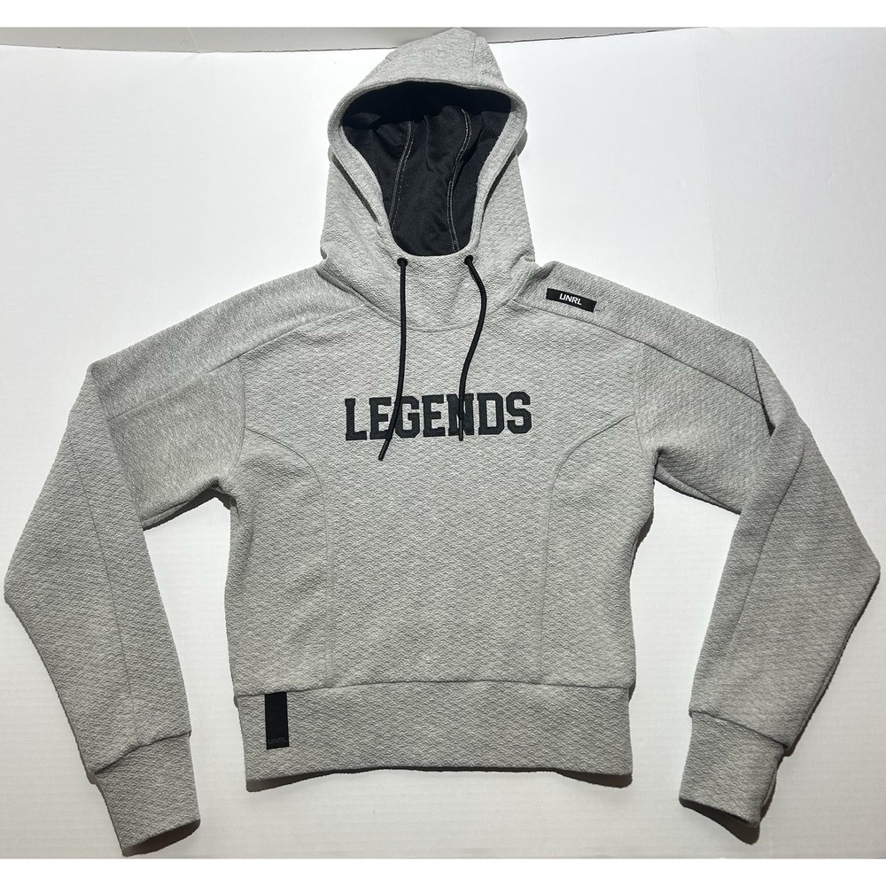 UNRL Elevation Hoodie Women Small Heather Grey Performance Luxe Utility EUC
